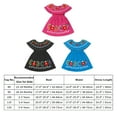 thumbnail image 2 of FYMNSI Mexican Dresses for Girls Toddler Ethnic Floral Embroidered Fiesta Dress Baby Casual Ruffle Sundress 12-18 Months Blue, 2 of 6