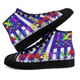 thumbnail image 4 of Autism Acceptance High Top Canvas Shoes Sneakers Black Size 11.5, 4 of 7
