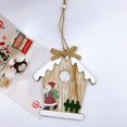 thumbnail image 2 of Gibobby Adornos navideños Cabaña de Colgante Muñeco de nieve Estrella Árbol de Navidad Vacaciones creativas Colgante de(B), 2 of 5