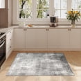 thumbnail image 3 of BERTHMEER 3'x5' Small Area Rugs Washable Rugs for Office Entryway Doorway Non-slip, Gray, 3 of 3