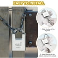 thumbnail image 6 of Uxcell Stainless Steel Padlocks, High-Security Padlock Keyed Different Shrouded Pad Locks Harden Shackle with Keys 1-7/8", 6 of 7