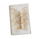 thumbnail image 2 of 3 piezas de decoraciones navideñas de mariposas con clip para chimenea, mariposas brillantes para Oro, 2 of 9
