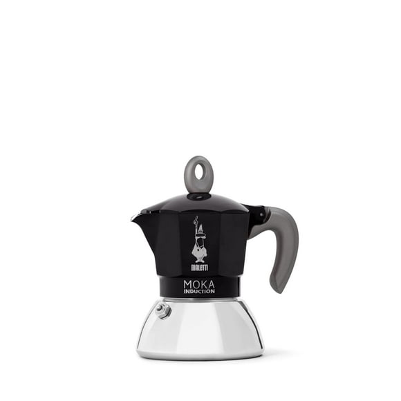 Bialetti - Moka Induction, Moka Pot, Suitable for all Types of Hobs, 2 Cups Espresso (2.8 Oz), Black