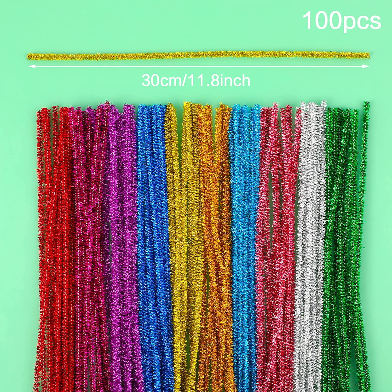 Tinsel Luxury Pipe Cleaners Gold