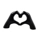 thumbnail image 2 of Escultura de mano de corazón, figura de gesto, regalo de cumpleaños, novedad, adorno de escritorio, estatua de de amor para Festival, dormitorio Negro, 2 of 8