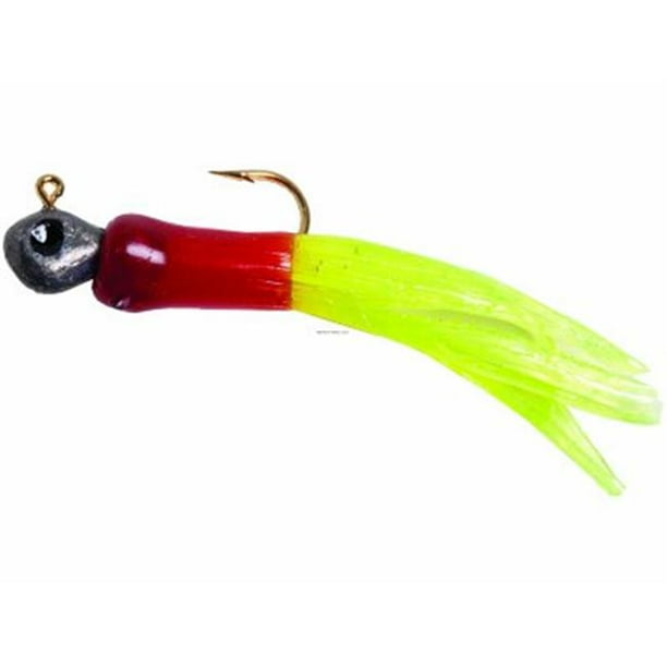 Big Rock Sports 245554 0.03 oz Mini Tube Jig&44; Rouge & Chartreuse - Pack de 3