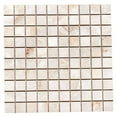 thumbnail image 5 of The Tile Life Banff 4" x4" Onice Bianco  Matte Porcelain Mosaic Tile Sample, 1 Piece, 5 of 14