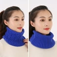 thumbnail image 2 of Reusable Scarf Women Winter Scarf Thick Knitted Warm Solid Color Windproof Elastic Anti-shrink Soft Lightweight Washable Neck Protection Heat, 2 of 8