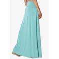 thumbnail image 4 of Jupe Longue Maxi Décontractée en Jersey Drapé Pliable pour Femmes P-3X, 4 of 7