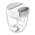 thumbnail image 3 of Picadora de ajo manual, procesador de alimentos, resistente, para uso doméstico, fácil de limpiar, profesional 900 ml, 3 of 9