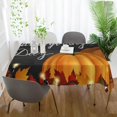 thumbnail image 6 of Coolnut Thanksgiving Pumpkin Tablecloth, Waterproof Washable Polyester Square Table Cover, Durable Tablecloth for Kitchen Dining Table Party Decor, 60"X 60", 6 of 7