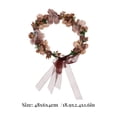 thumbnail image 6 of UPOUART Lightweight Bridal Floral Hairband, Wedding Headpiece for Special Occasions, Elegant Coffee Flower Design, 6 of 6