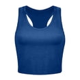 thumbnail image 1 of Débardeurs pour Femmes Chemises d'Été Tendance Imprimé Lever de Soleil Randonnée Sans Manches Tuniques pour Femmes T-Shirt Basique Bleu P, 1 of 3