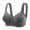 Gray, variant on Utoimkio Sports Bras for Women Woman's Solid Color Comfortable Hollow Out Perspective Bra Underwear No Underwire