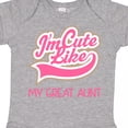 thumbnail image 4 of Inktastic Cute Like My Great Aunt Girls Baby Bodysuit, 4 of 5