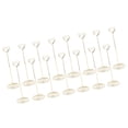 thumbnail image 1 of Table Number Holders,Tall Table Number Stands Place Card Holder Wire Shape Table Photo Holder Table Picture Stand Place Card Holder for Wedding Party Gatherings Office, 1 of 7