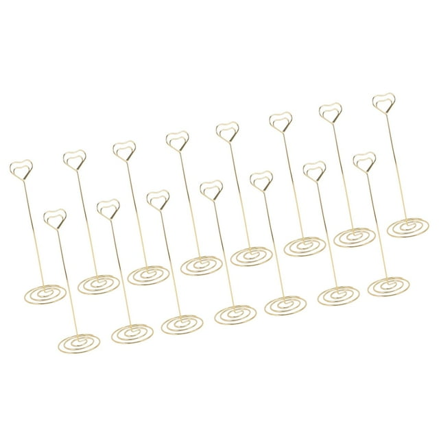 Table Number Holders,Tall Table Number Stands Place Card Holder Wire Shape Table Photo Holder Table Picture Stand Place Card Holder for Wedding Party Gatherings Office