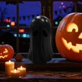thumbnail image 6 of 3.94" Mini Ghosts Small Scary Ghost Figurines, Resin Ghost Sculpture Statue,Halloween Resin Figurine Decorative Tabletop Decor For Halloween Home Cute Collectible Party Decoration(Black), 6 of 8