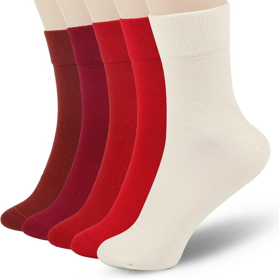 Women Thin Cotton Socks, Soft Cotton Bootie Socks Women Above Ankle Crew Socks 5-10 Pairs