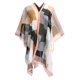 thumbnail image 1 of Bufanda y chal de gasa con estampado, para mujer, de verano, con protección solar, de comercio exterior, de seda, con botones y ojales., 1 of 2