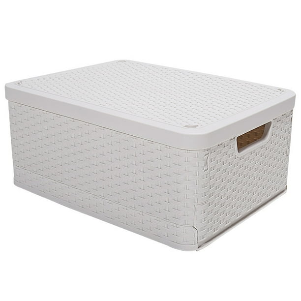 Yeacher White Collapsible Storage Box ,Waterproof Storage Box