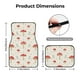 thumbnail image 5 of Fotbe Mushroom Juego de 4 Tapetes para Auto con Estampado – Alfombrillas de Goma Reforzada, Diseño Antideslizante, Protección para Todo el Año – Vehículos, Autos, Camionetas y SUVs, 5 of 7