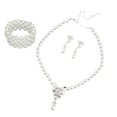 thumbnail image 1 of Mujeres Pearl Colr Pendientes Wedding Prom Jewelry Set Sunnimix none, 1 of 8