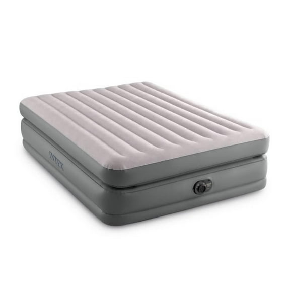Matelas Gonflable Intex Queen 20" Comfort Elevated, Matelas Gonflable avec Construction Fiber-Tech et Pompe Intérieure