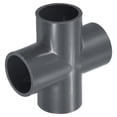 thumbnail image 1 of Unique Bargains 1 Inch 4 Way Tee Shape Tubing Cross Joint Connectors Adapters PVC Water Pipe Fittings, 1 of 4