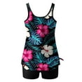thumbnail image 6 of Stamzod Two Piece Swimsuit Women Tummy Control Modest Tankinis Women's Fashion Floral Bathing Suits Tankini Tops with Swim Shorts Multicolor I XXL, 6 of 6