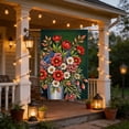 thumbnail image 6 of Beautynvta 4th of July Garden Flag, 12x18 Inch, Double Sided Burlap Patriotic Garden Flag, American Flag Flowers Welcome Yard Flag for Porch Patio Lawn Outdoor Decor, 6 of 6