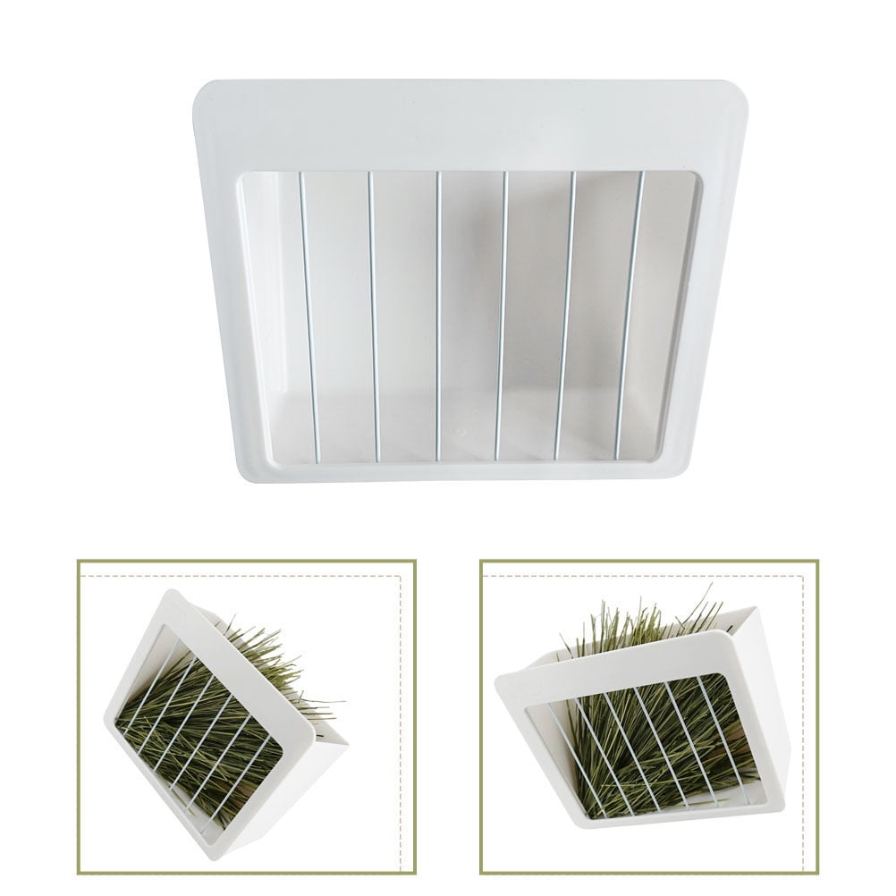 ETEREAUTY Rabbit Hay Storage Holder White Cage Rack for Guinea Pig and Small Pet Feeding