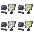 thumbnail image 1 of Luz de pared solar al aire libre impermeable sensor de movimiento lámpara de jardín al aire libre (A), 1 of 6