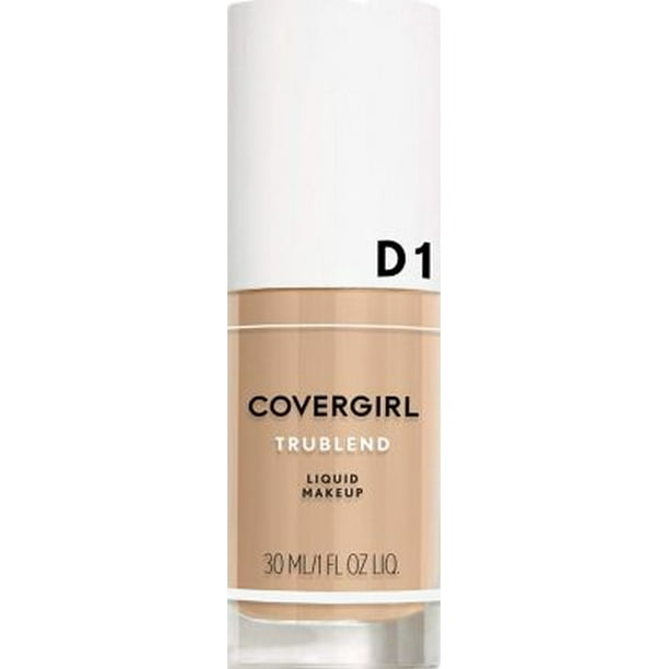 COVERGIRL truBlend Liquid Foundation Makeup Creamy Beige D1, 1 oz (packaging may vary)