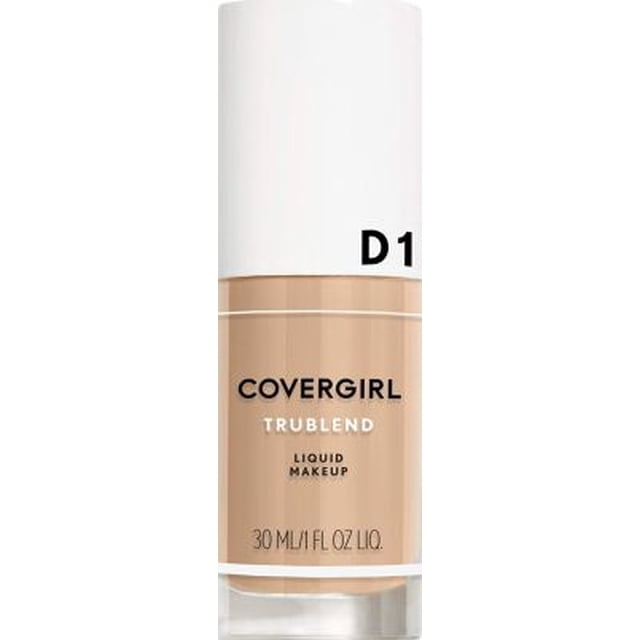 COVERGIRL truBlend Liquid Foundation Makeup Creamy Beige D1, 1 oz (packaging may vary)