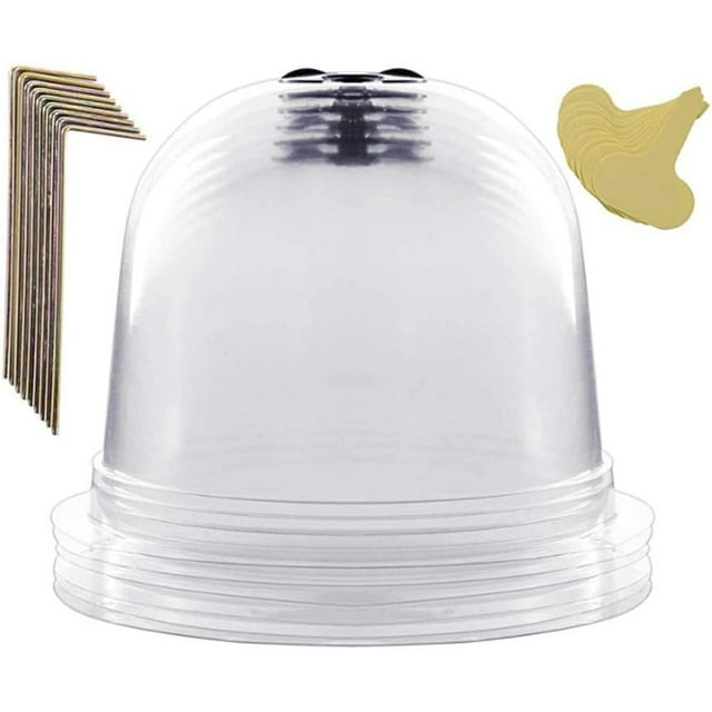Mini Serre pour Jardinage Extérieur, Matériau Transparent Couverture de Plante Réutilisable, Protection contre le Gel avec Ventilation Réglable pour Protection des Semis et Cloche de Jardin