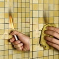 thumbnail image 1 of Oleegame 1PC Trashcans For Bedroom Bathroom Kitchen Waterproof Self-adhesive Stickers Mosaic Tile Sticker Orange, 1 of 2