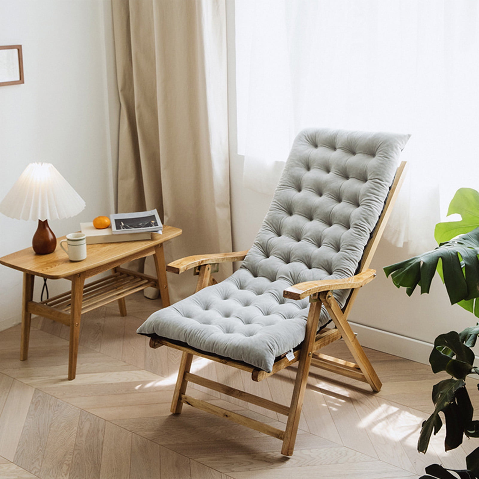 InsCrazy Rocking Chair Cushions Waterproof and Unfading Super Soft Comfy Chair Pad Sofa Cushions for Indoor Outdoor Recliner Cushion 16 X 40 inches