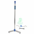 thumbnail image 2 of IV Poteau, Ferme Sol Robuste Debout IV Porte-Sac Hauteur Réglable Télescopique Stable en Acier Inoxydable pour Hôpital pour Animaux de Compagnie pour Personnes Âgées, 2 of 8