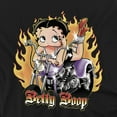 thumbnail image 2 of Betty Boop T-Shirt Biker Flames Boop Unisex Graphic Tee For Men & Women, 2 of 7