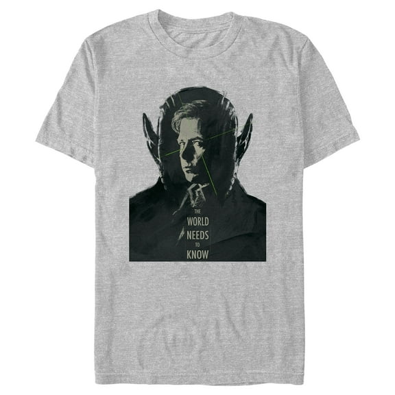 Men's Marvel: Secret Invasion Talos The World Needs to Know  Graphic Tee Athletic Heather Large