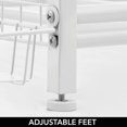 thumbnail image 6 of mDesign Metal Heavy Duty Garage Sports Storage Rack with Top Shelf - Matte White, 6 of 7