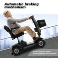 thumbnail image 6 of BTMWAY Mobility Scooter, 4 Wheels Electric Scooter for Seniors, Compact Folding Travel Mobility Scooters for Adult, Transformer Mobility Scooter with Swivel Seat, Cup Holder Front&Rear LED Light, Gray, 6 of 13