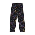 thumbnail image 5 of Goofa Lavender Flowers Printed Soft Pajama Pants for Men, Wide Leg Comfy Casual Lounge Yoga Pants-Large, 5 of 9