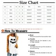 thumbnail image 3 of Qepwsc Womens Long Sleeve Halloween Shirts Tops for Women Crew Neck Graphic Sweatshirt Casual Blouses Tees Going Out Tops Basic Tees Top Loose Fits lounge Tshirts for Women Plus Size S-XXL, 3 of 6