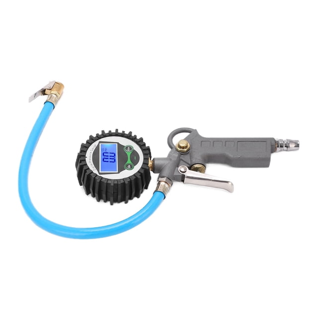 Tyre Inflator Pressure Tester, Tire Inflator Pressure Gauge 16BAR Universal For Car For Motorcycle For Truck