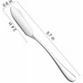 thumbnail image 6 of Butter Knives, Cheese Spreaders, 5.7'' 18/10 Stainless Steel Kitchen Knives for Butter, Sandwich Cheese Knife, Mirror Polish,Set of 4, Silver, by Artrylin, 6 of 6