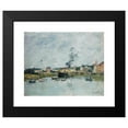 thumbnail image 2 of Eugène Boudin 24x20 Black Modern Framed Museum Art Print Titled - The Port of Trouville (1891), 2 of 5