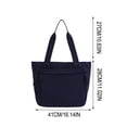 thumbnail image 3 of Bolso tote de nailon para mujer, bolso de hombro de gran capacidad | Bolso de mano impermeable para el día a día | Ideal para estudiantes, oficina, escuela y viajes., 3 of 6