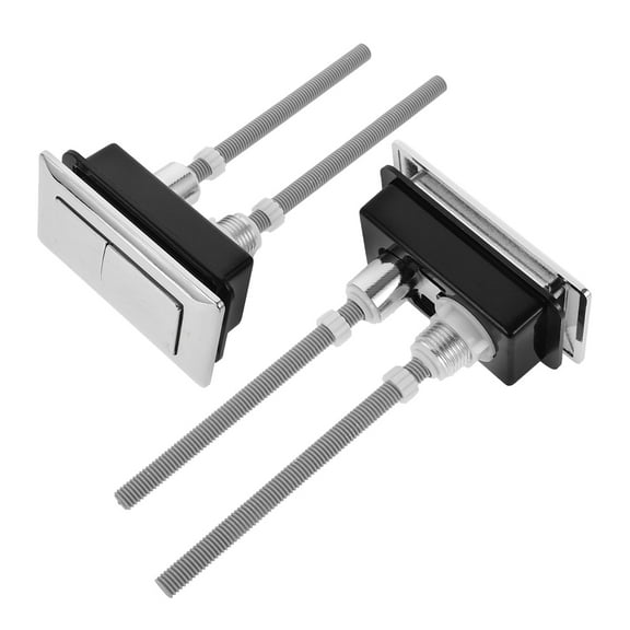 SEWCHICS 2Pcs Dual Flush Toilet Button Silver Replacement Push Button for Efficient Toilet Flush Control